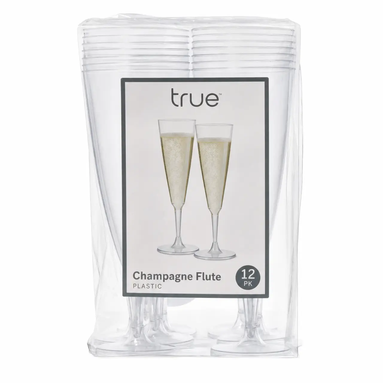 Plastic Champagne Flute 12 Pk True Brands