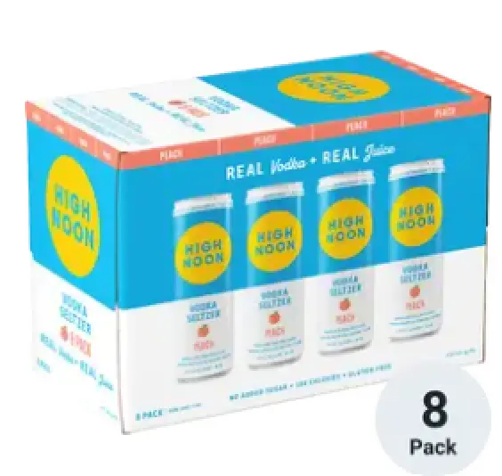High Noon Peach 8pk