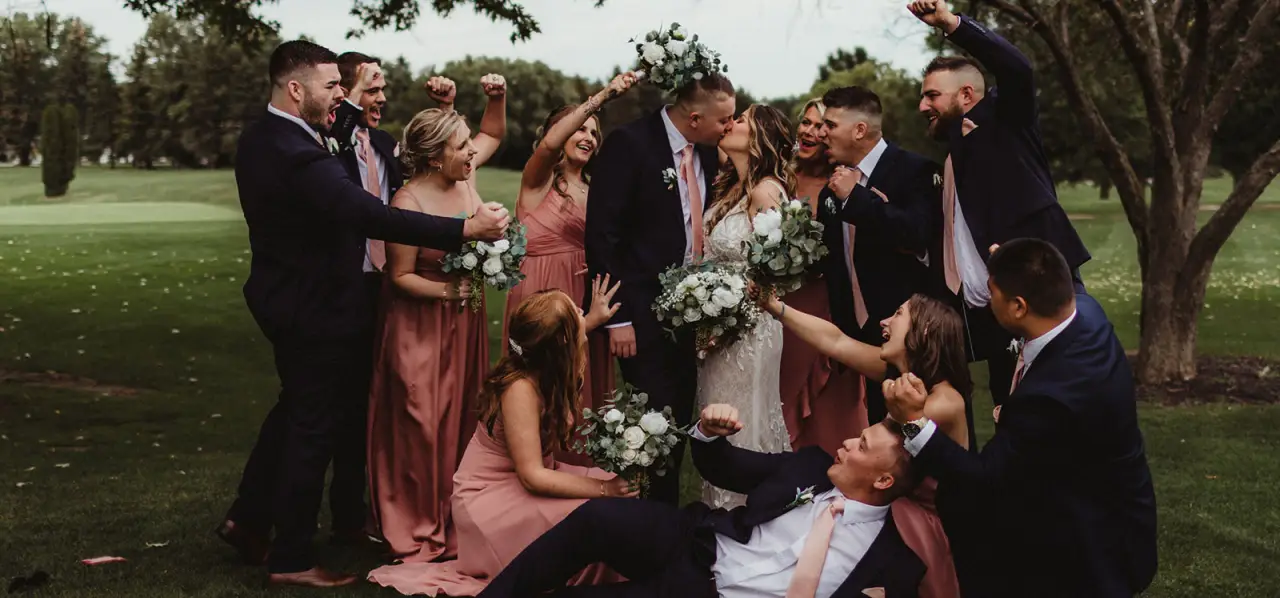 bridal party photo