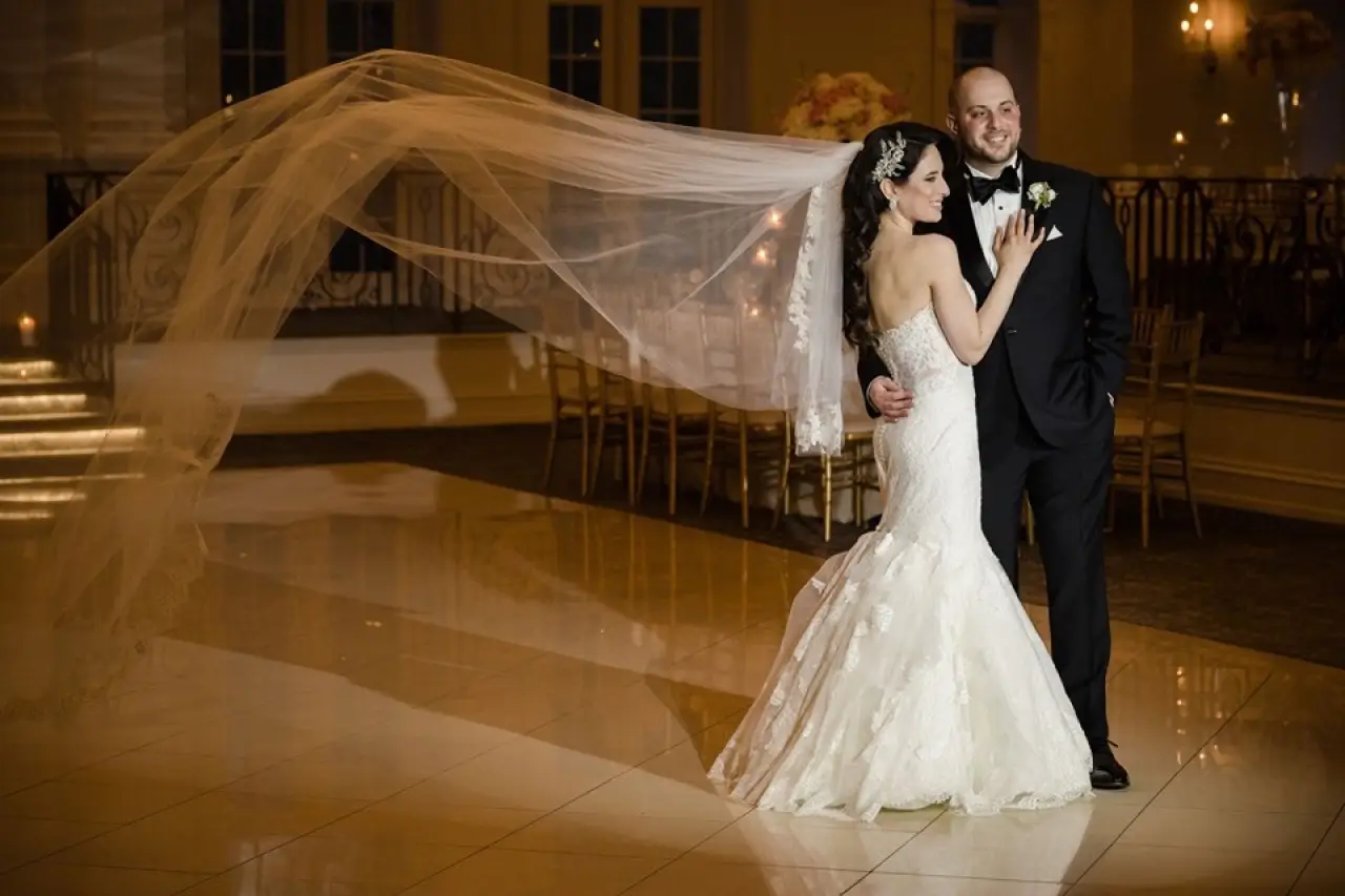 Bride and groom portrait