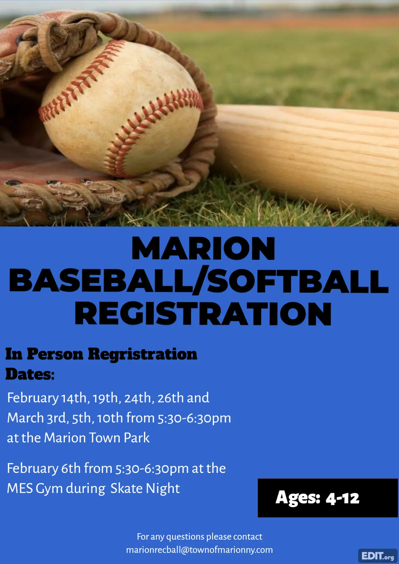 Fall Baseball Flyer