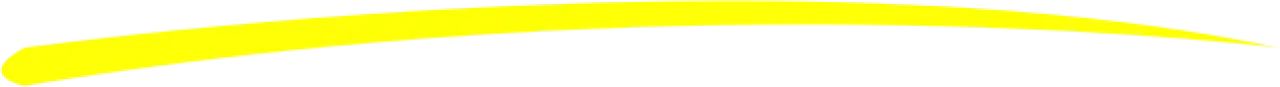 Decorative yellow brushstroke line.