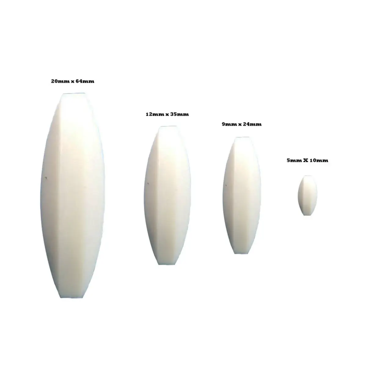 USA Lab Rare Earth Magnet Egg Shaped Stir Bars - Various Sizes