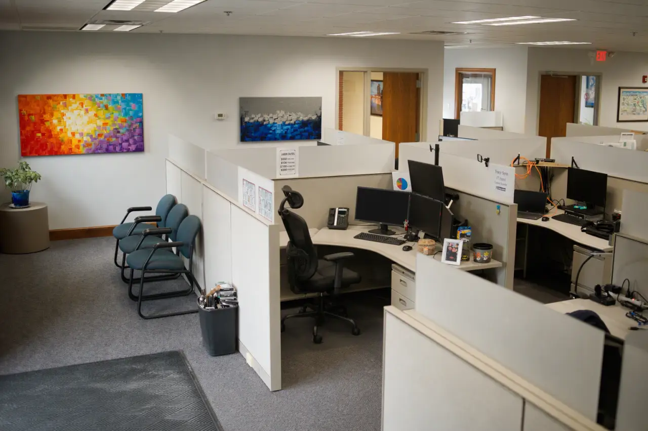 Inside a business workstation serviced by LyteSpeed