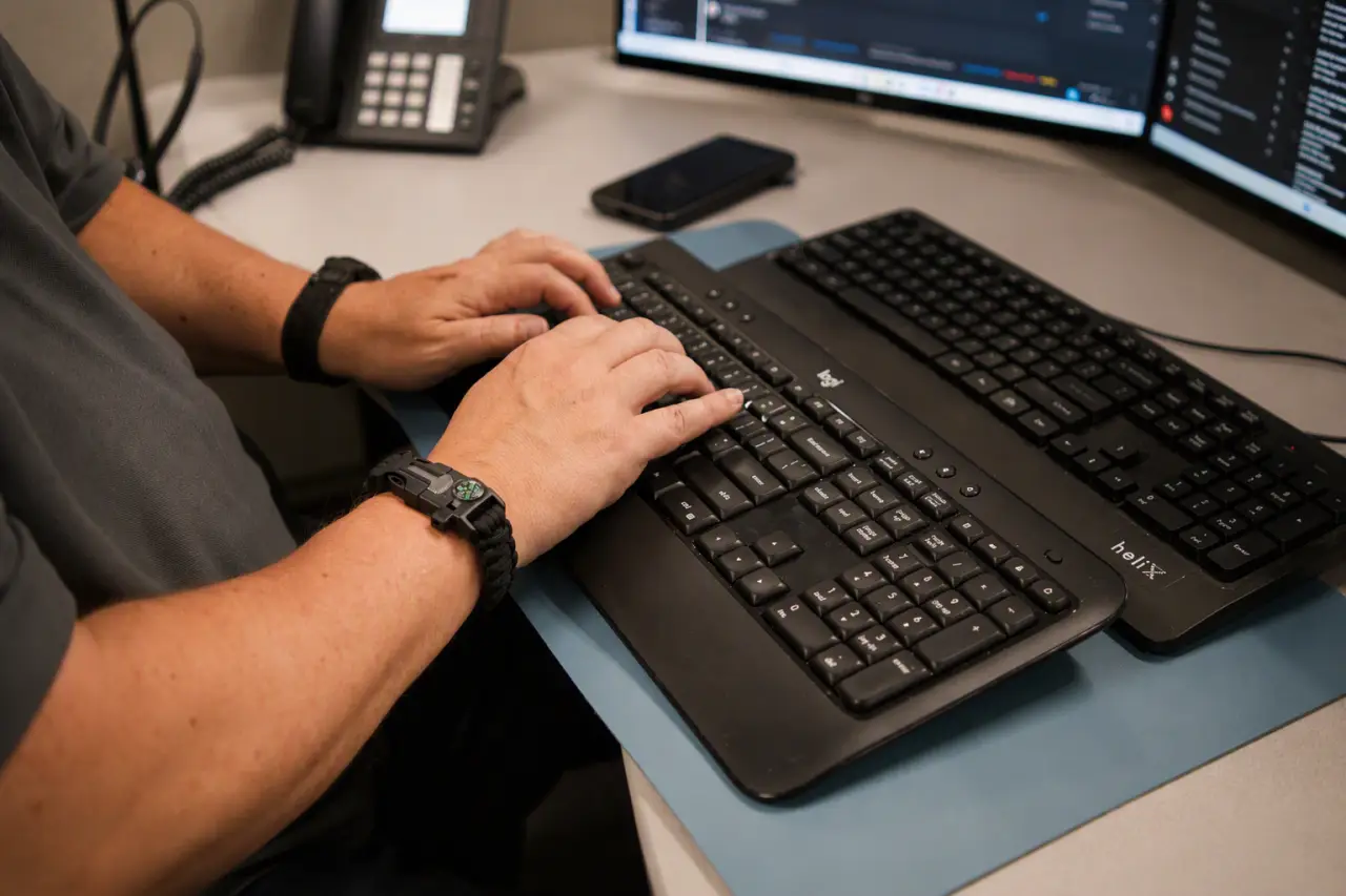 LyteSpeed engineer working at a workstation
