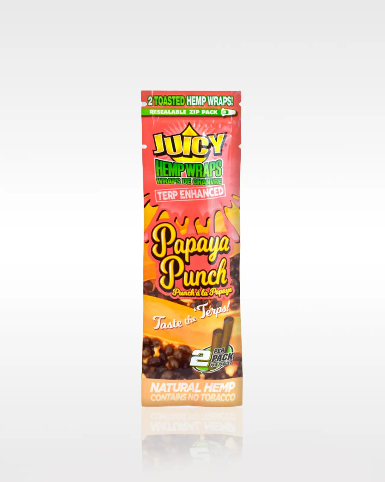 Juicy Hemp Wraps (2pk) - Papaya Punch