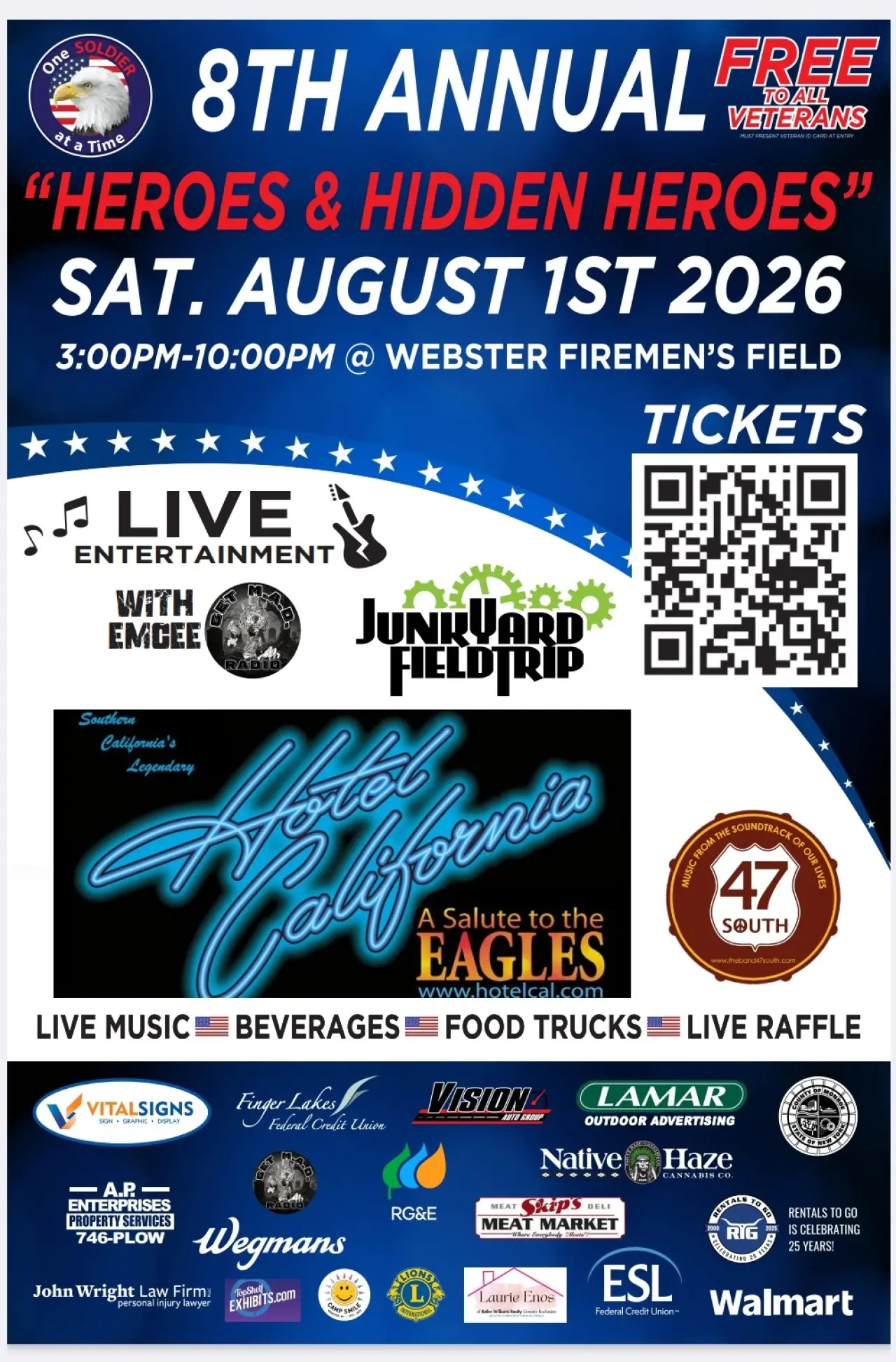 8th Annual Webster Music Festival to Honor 'Heroes & Hidden Heroes'