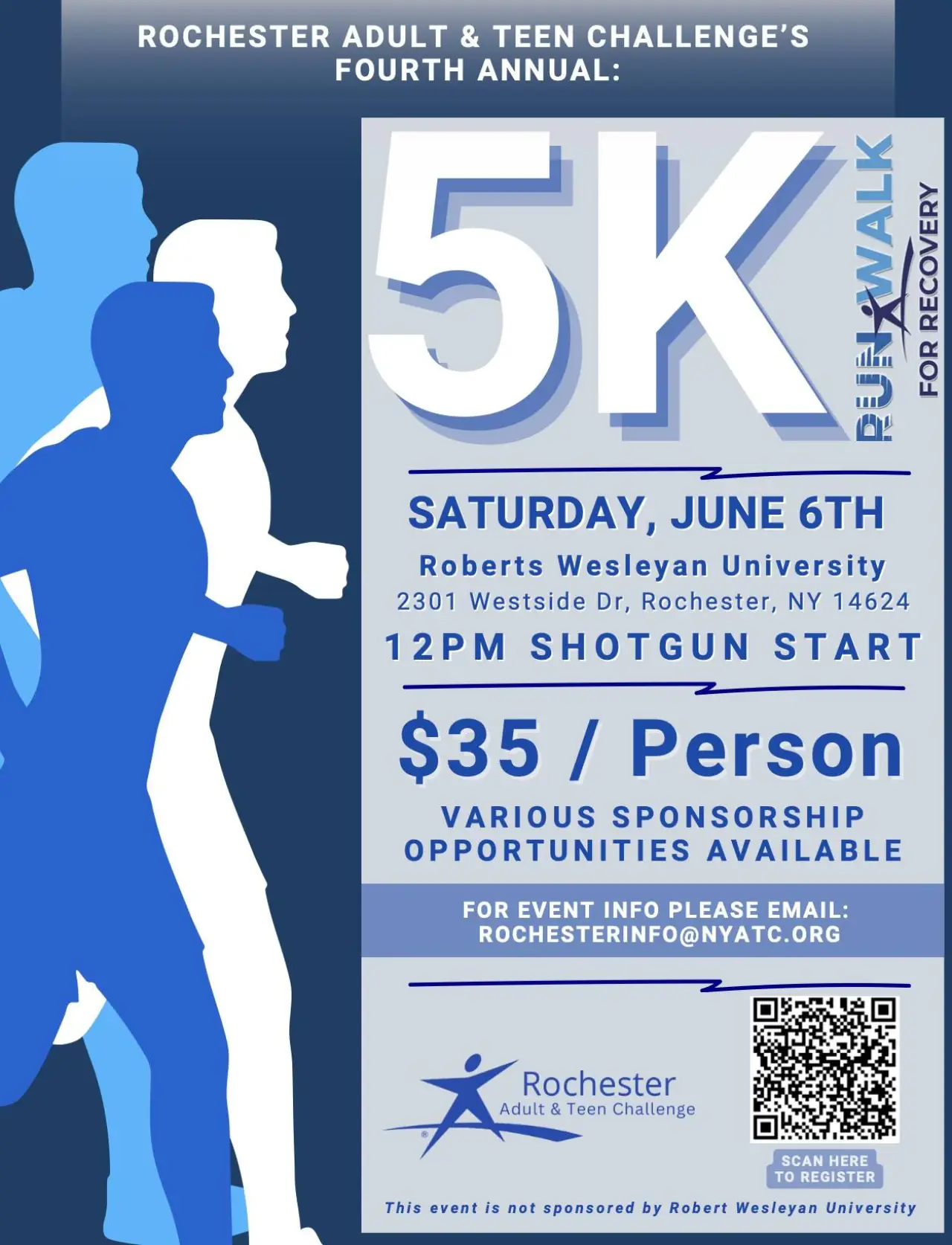 Rochester Adult & Teen Challenge 4th Annual 5K Run