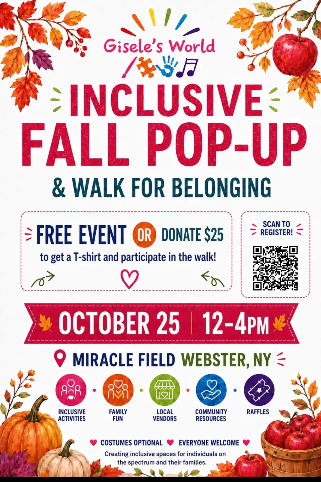 Inclusive Fall Pop-Up Event & Walk for Belonging