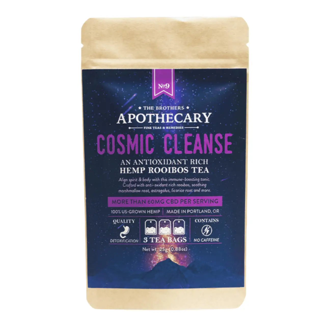 The Brothers Apothecary - CBD Tea - Cosmic Cleanse - 3 pack