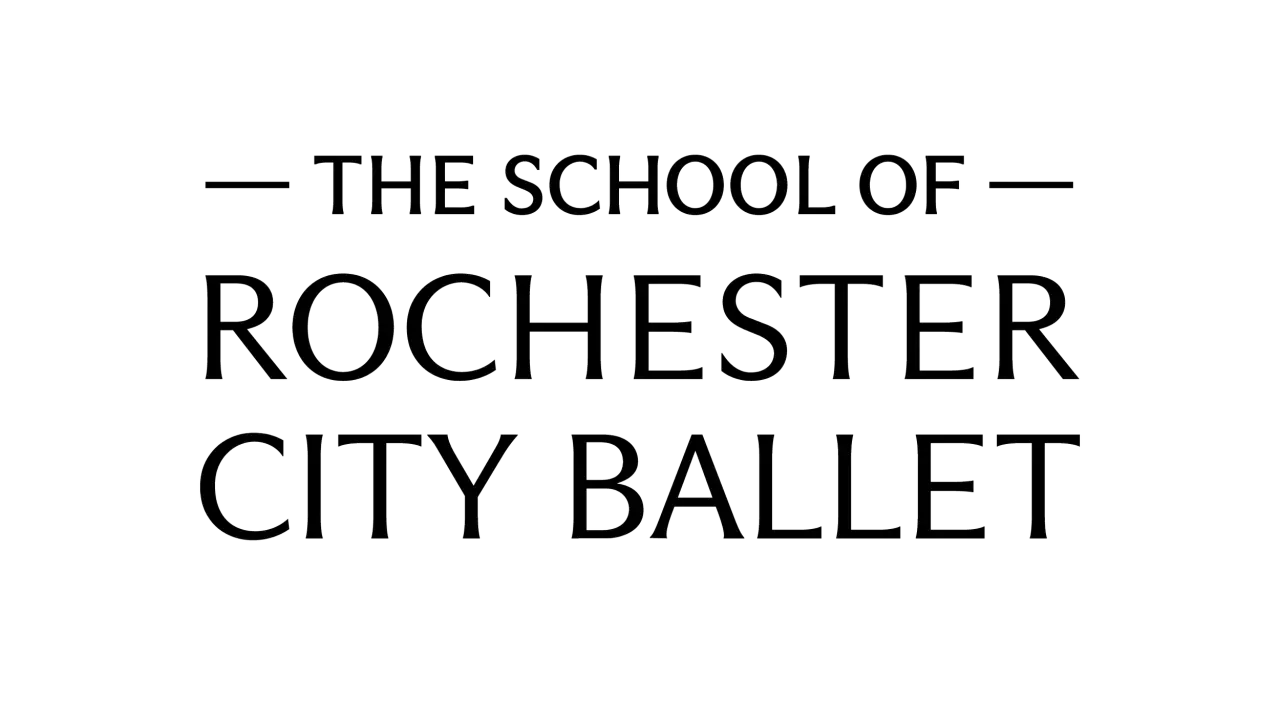The School of Rochester City Ballet logo.