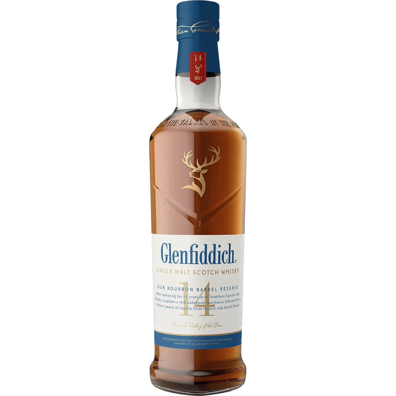 Glenfiddich 14 Year Old Bourbon Barrel Reserve Single Malt Scotch Whisky 750ml