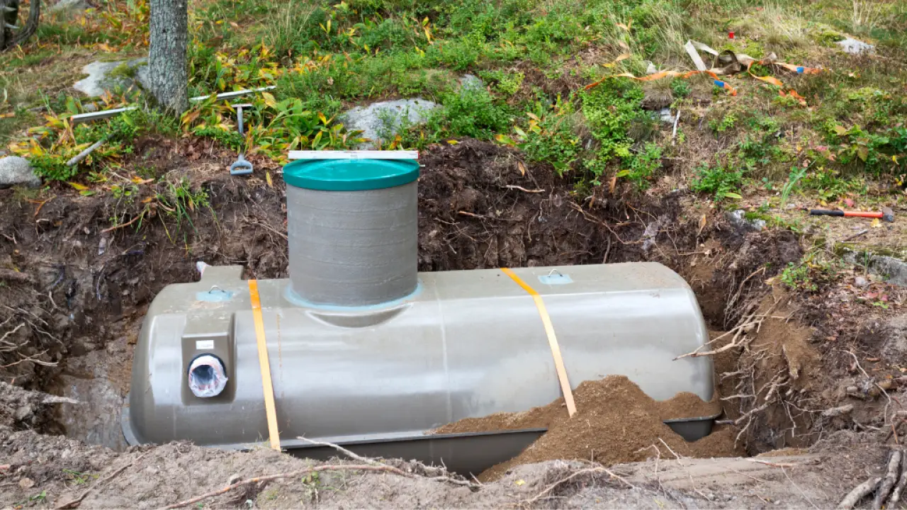 Septic tank installation and excavation project by Superior Plumbing Service