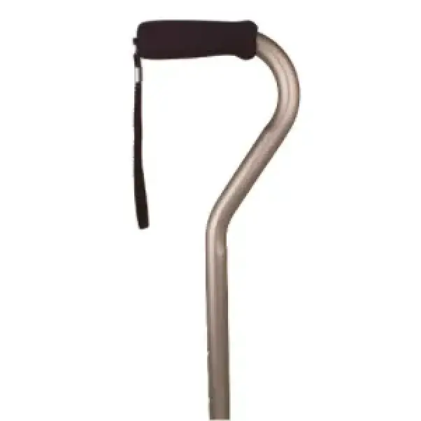 Straight Cane Offset Handle Bronze