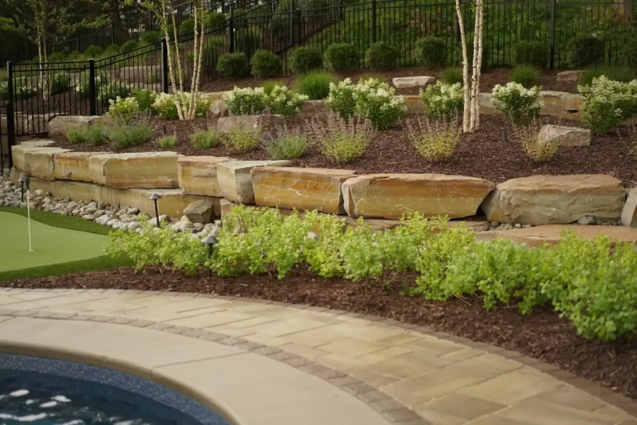 Custom patio construction project