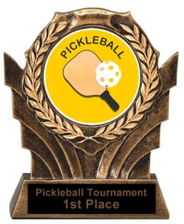 Pickleball Trophies Victory Resin
