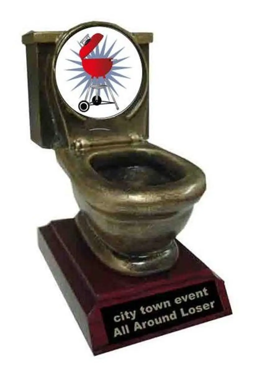 Barbecue Cook Off Resin Toilet Trophy