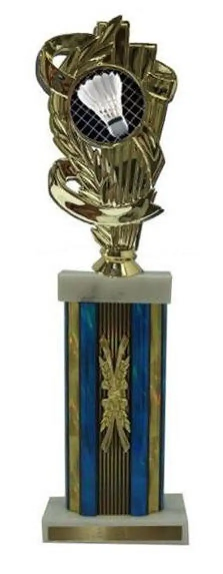 Badminton Large Column Trophies