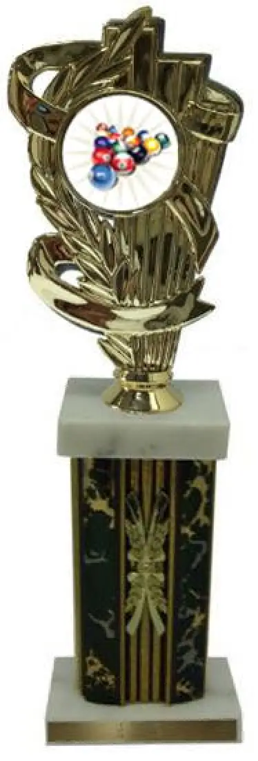 Billiard 2 Large Column Trophies