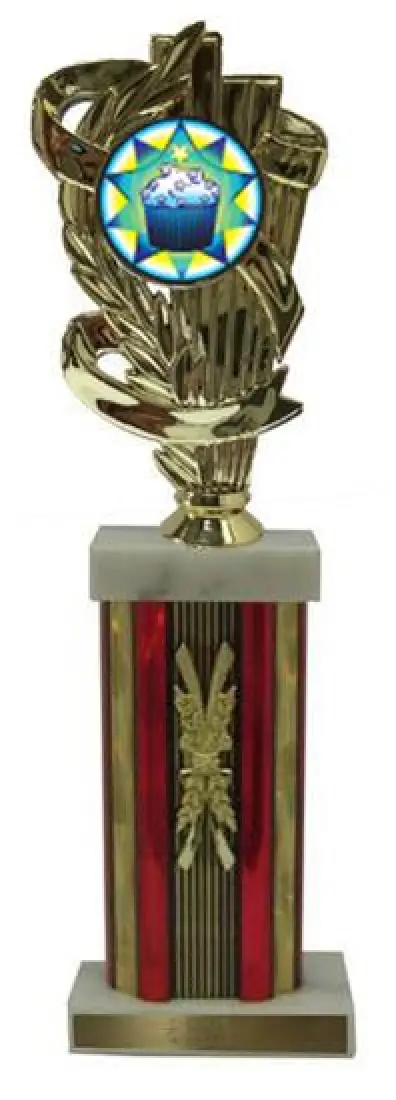Cupcake Large Column Trophies