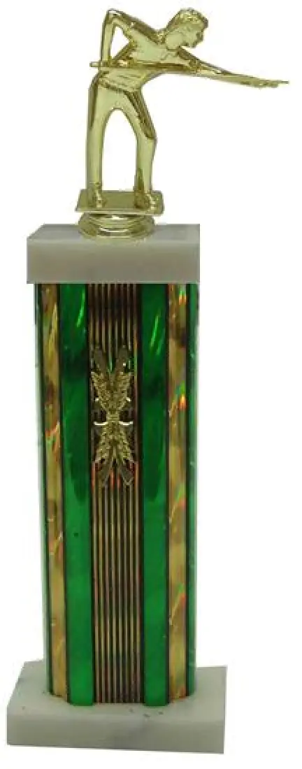 Billiards Column Trophy