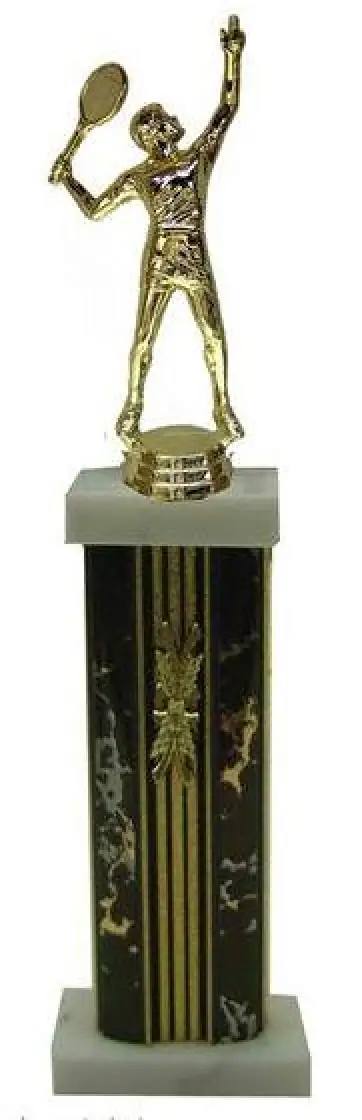 Tennis Male Serving Column Trophy