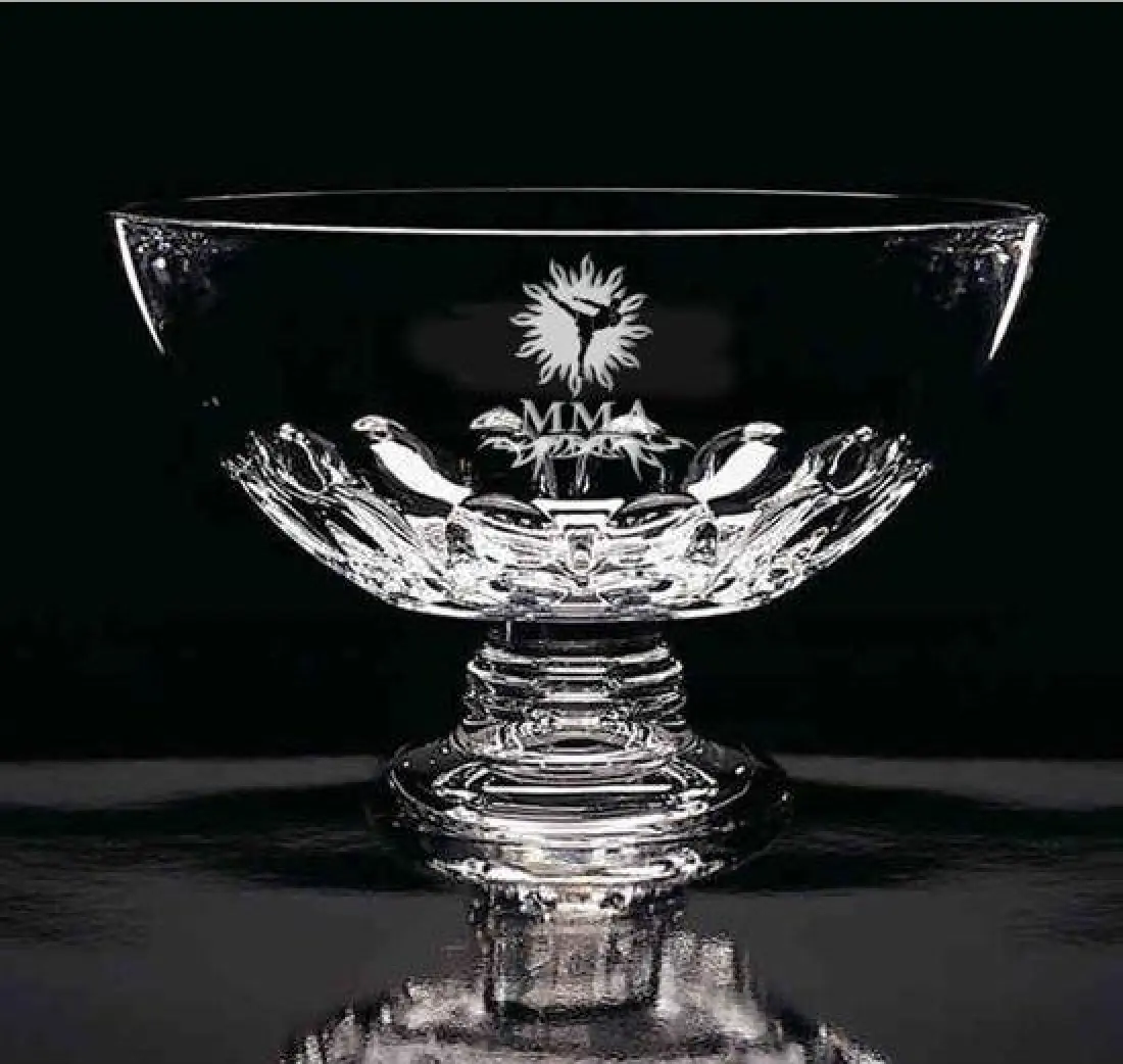 Mixed Martial Arts Challenger Crystal Bowl