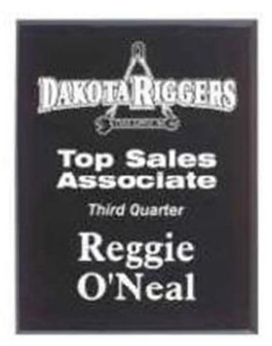 Solid Black Acrylic Plaque