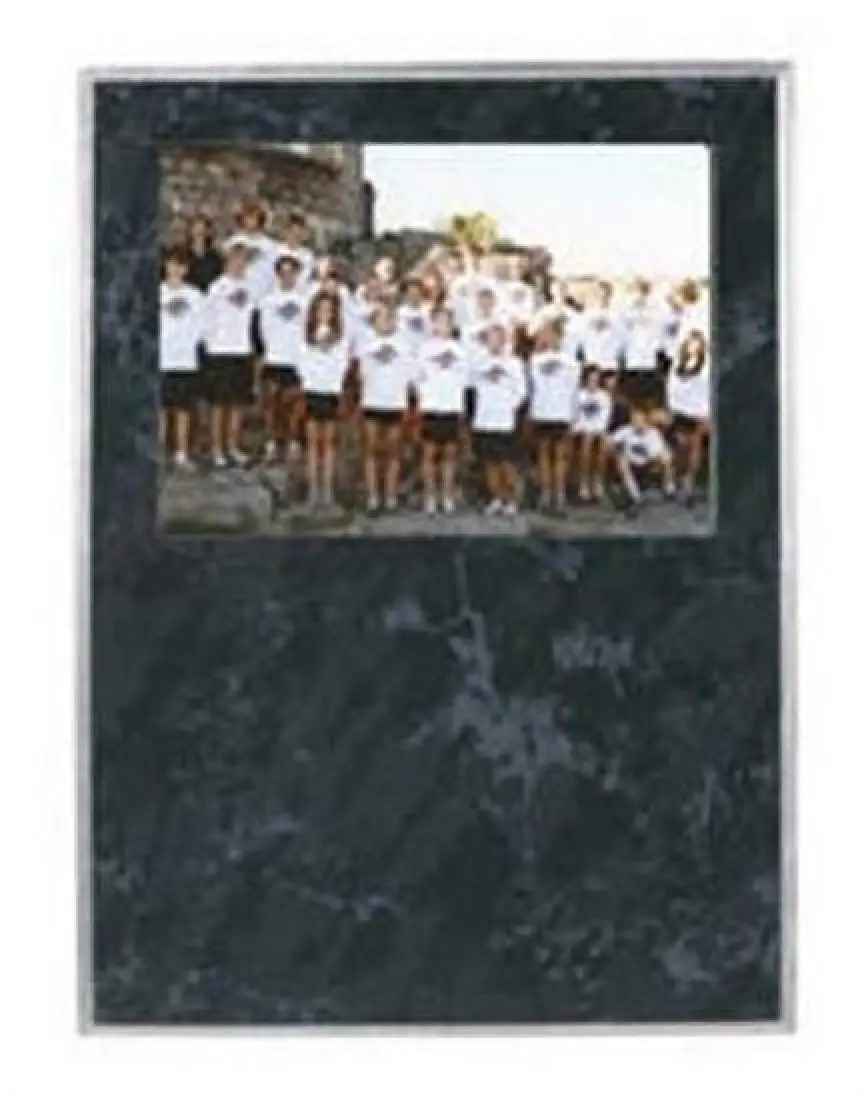Black Marble Picture Plaque 9x12