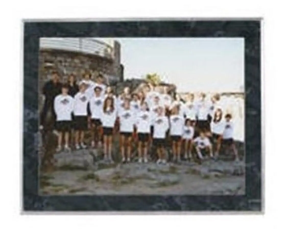 Black Marble Picture Plaque 10 1/2 x 13