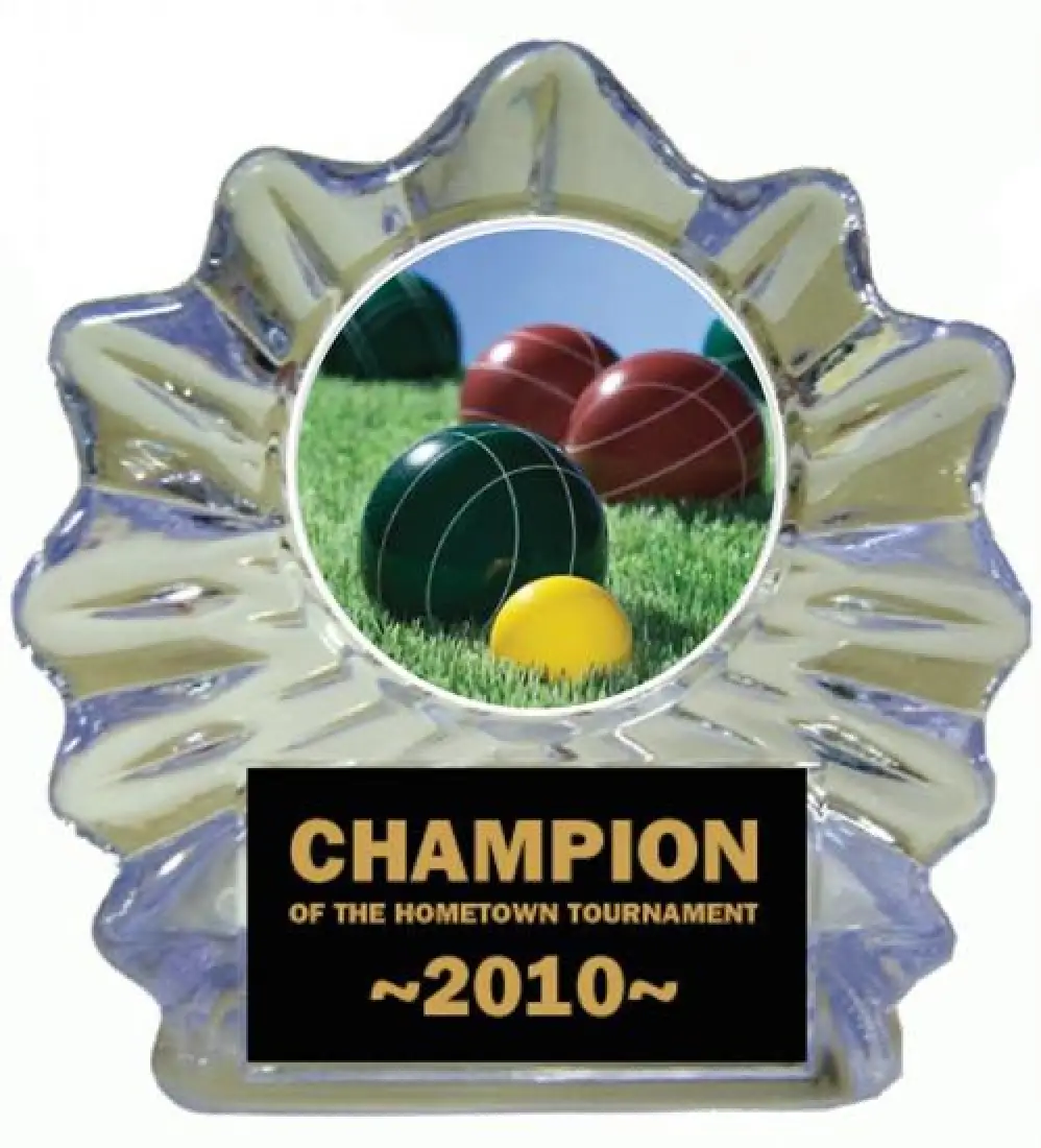 Bocce Ball Ice Flame Award