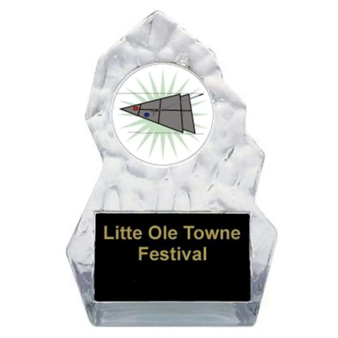 Shuffleboard Lightning Sculpted Trophy