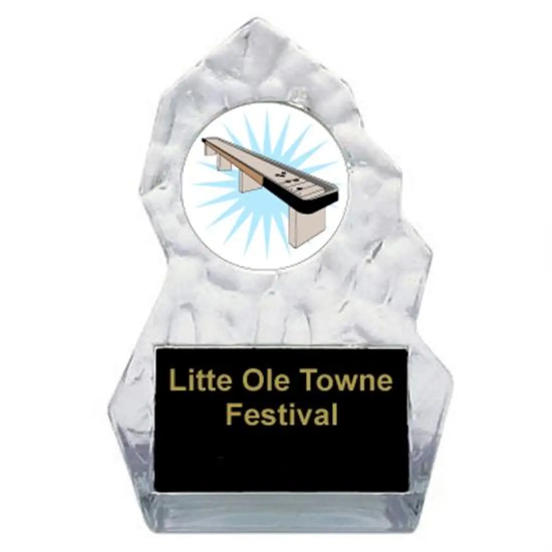 Table Shuffleboard Lightning Sculpted Trophy