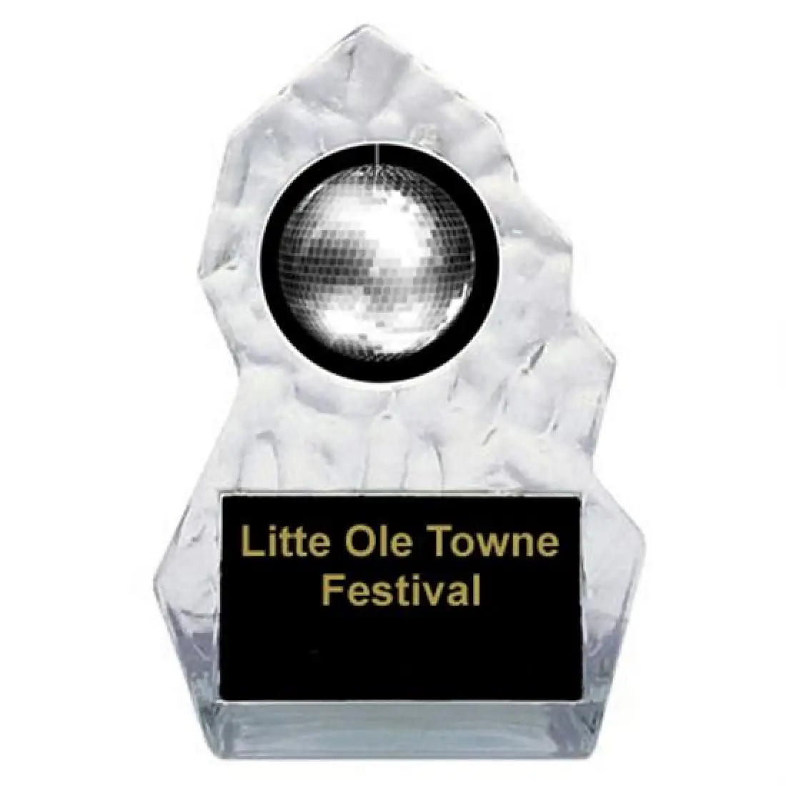 Disco Ball Lightning Sculpted Trophy