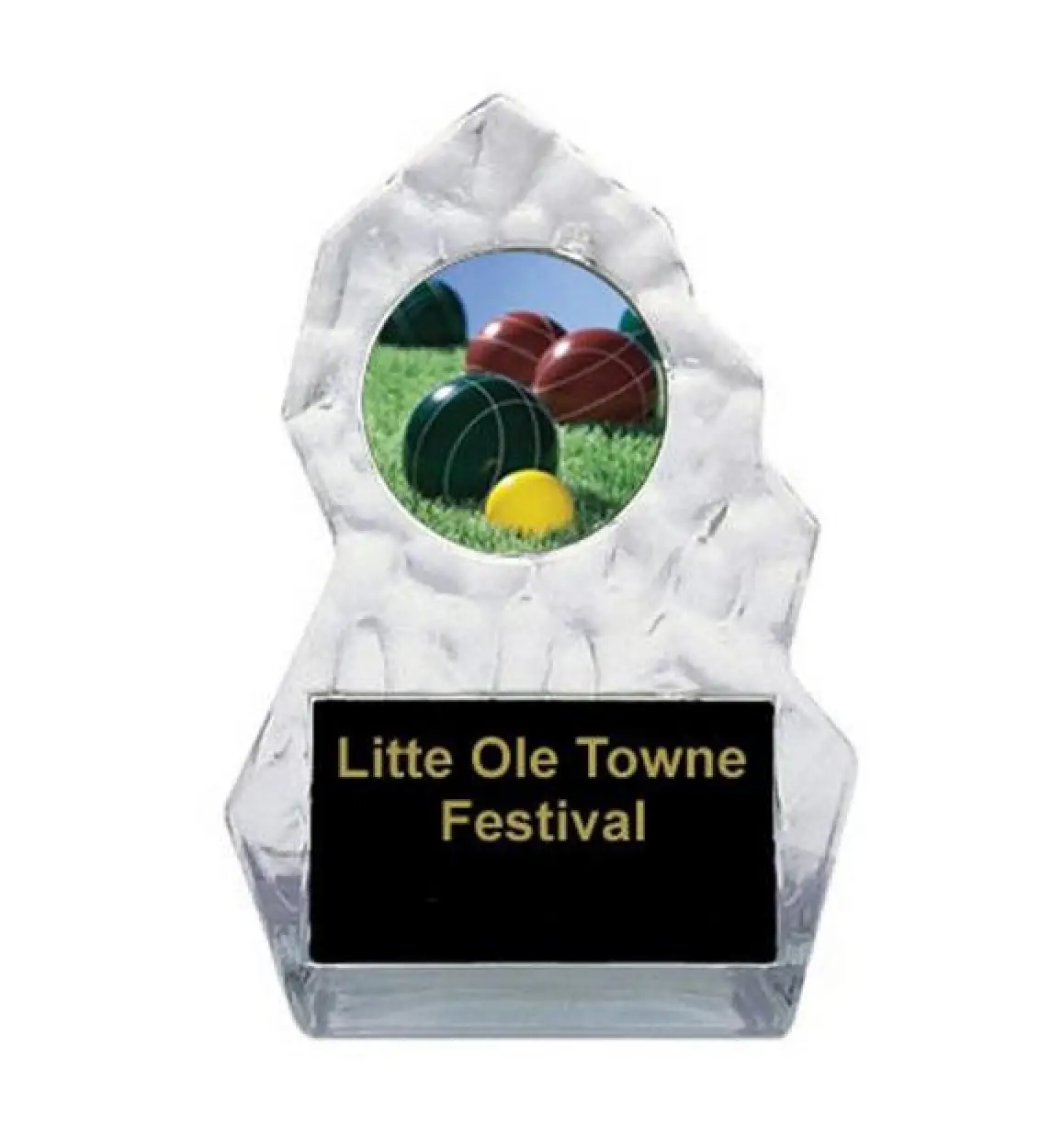 Bocce Lightning Sculpted Trophy