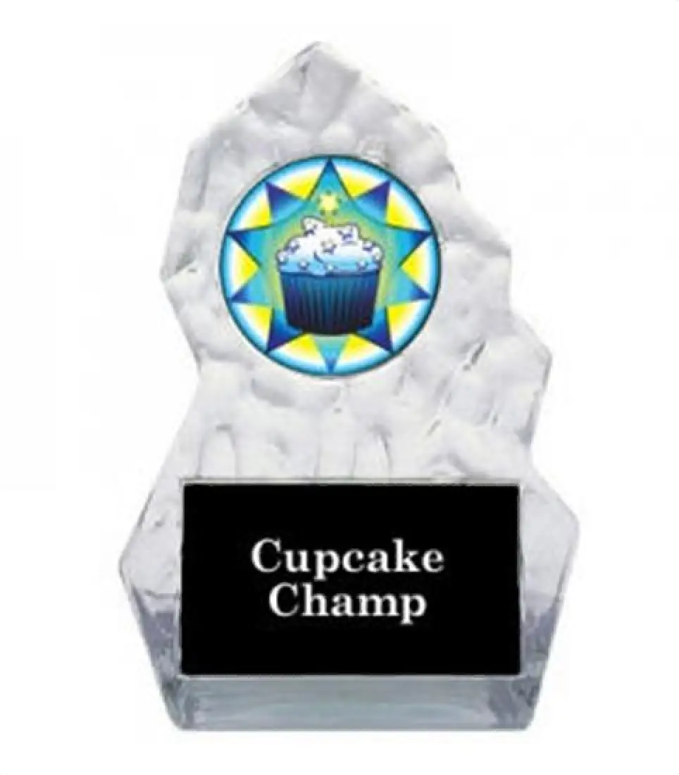 Lightning Sculpted Cupcake Trophy