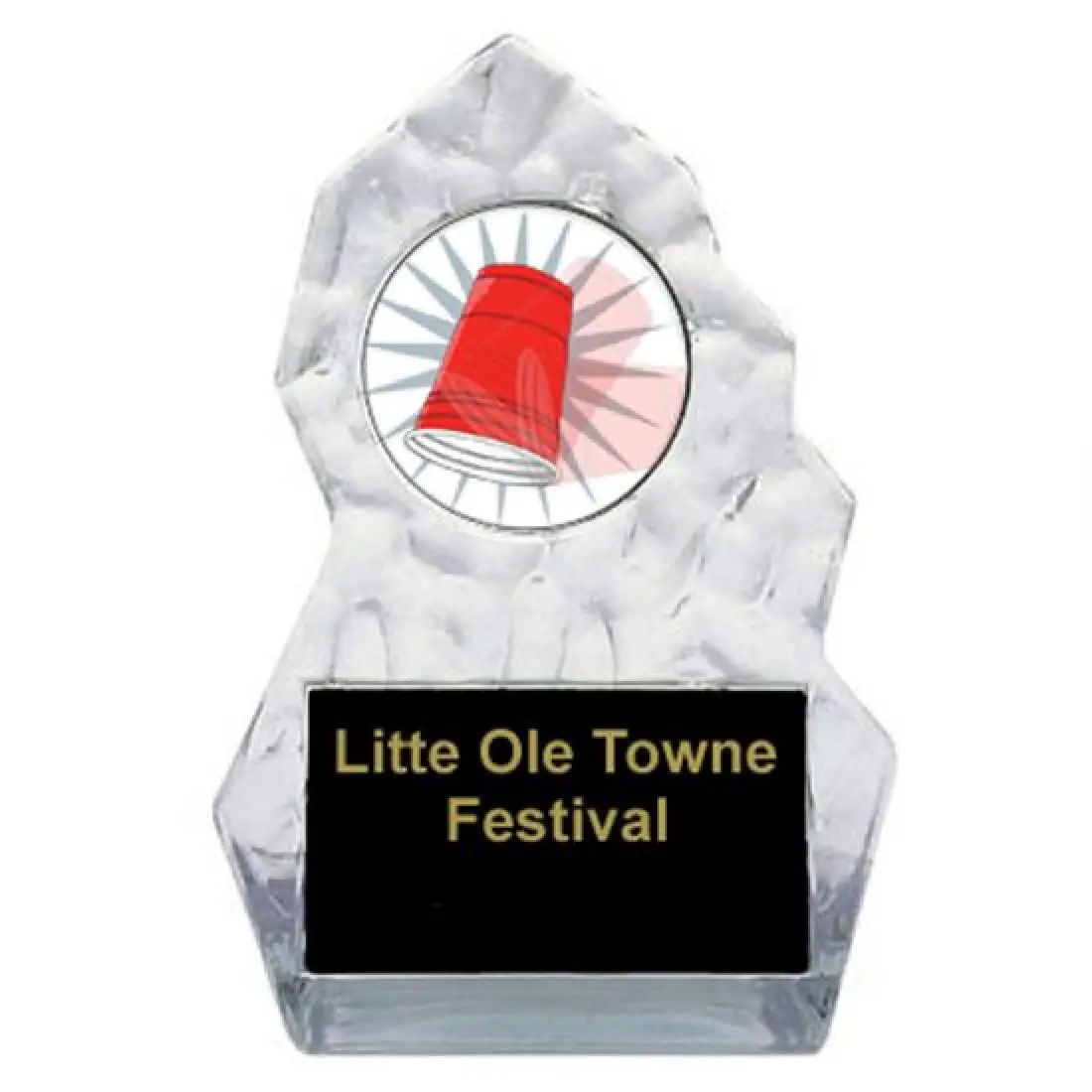 Lightening Sculpted Flip Cup Trophy