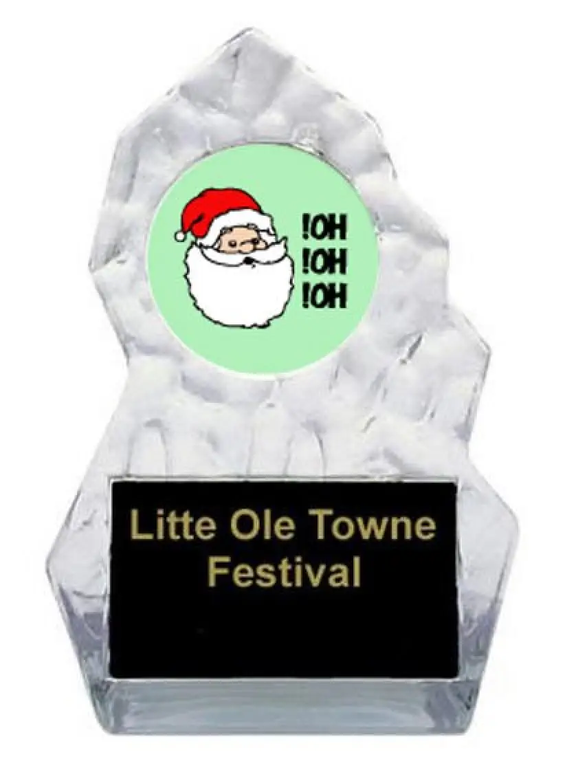 Lightning Sculpted Santa Trophy
