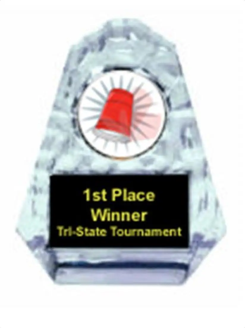 Flip Cup Sculpted Ice Award