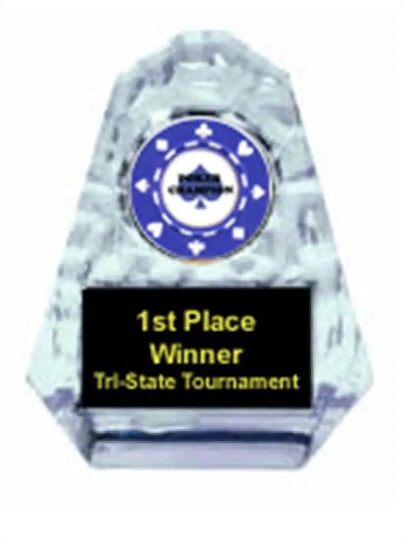 Poker Sculpted Ice Award