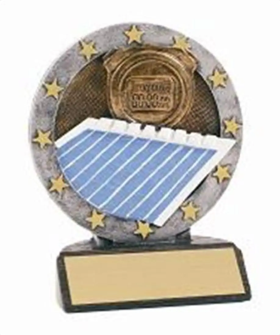 Swimming Resin Figure Trophy