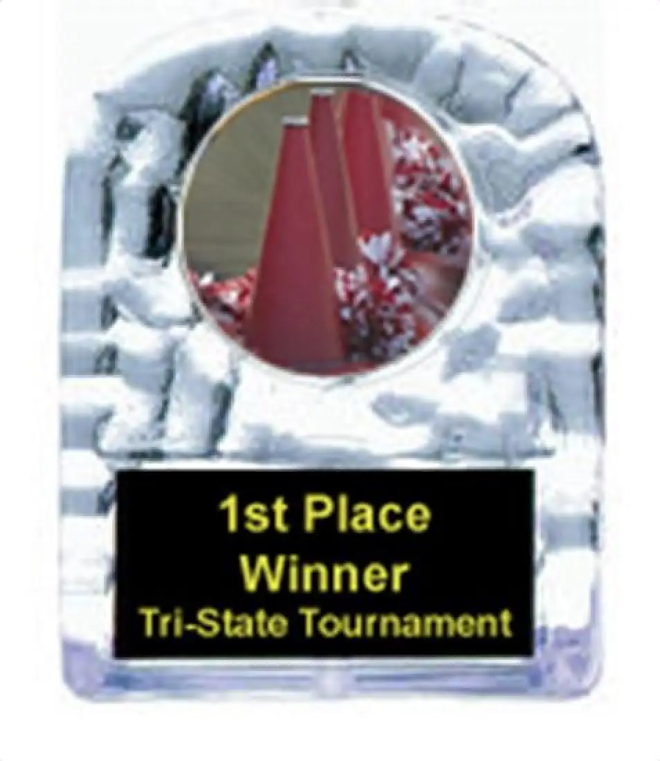 Cheerleading Cracked Ice Trophy