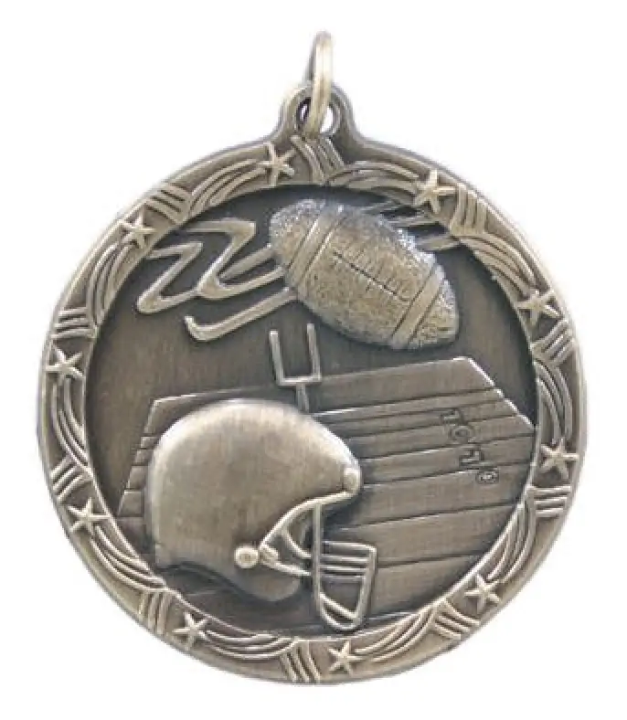 Football Star Medal 2 3/4 Inch