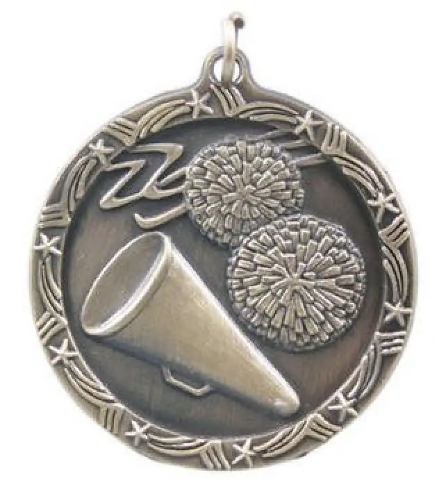 Cheerleading Star Medal 2 3/4 Inches