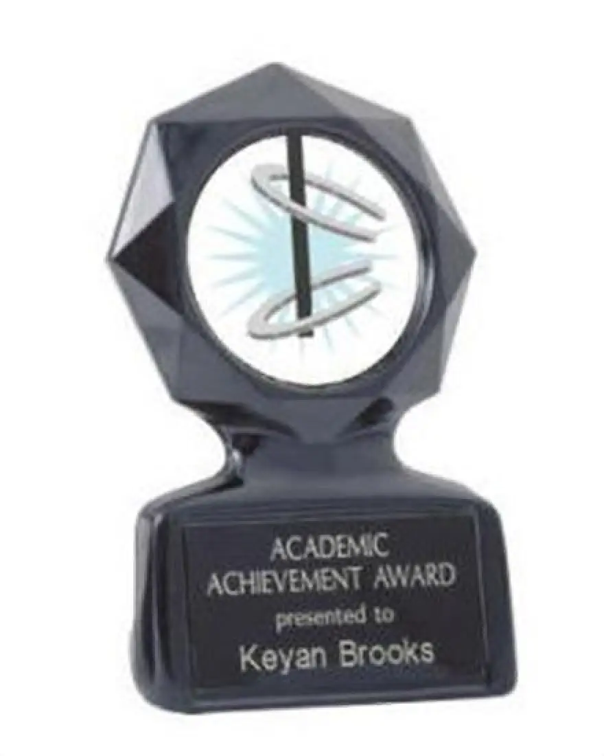 Black Star Horseshoe Trophy