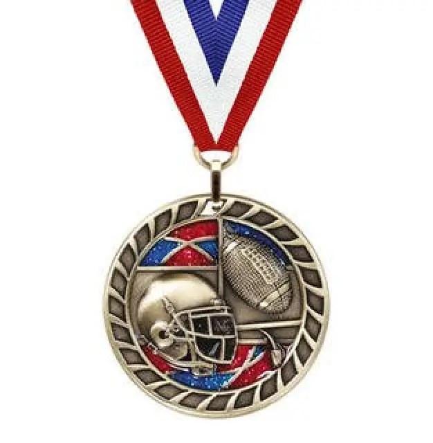 Football Glitter Medal
