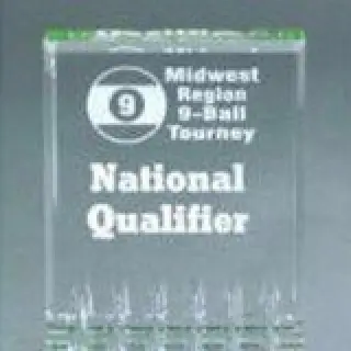 Self Standing Green Acrylic Award