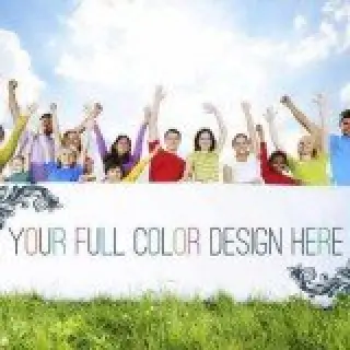 Horizontal 62" Vinyl Banner