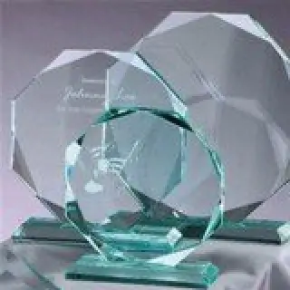 Octagon Jade Glass Award
