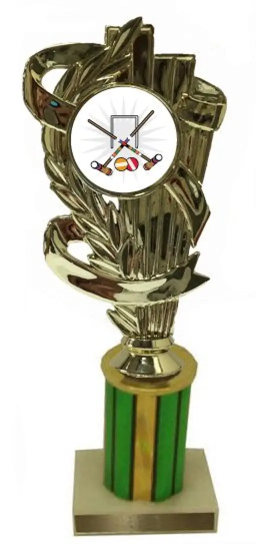 Male Croquet Column Trophy